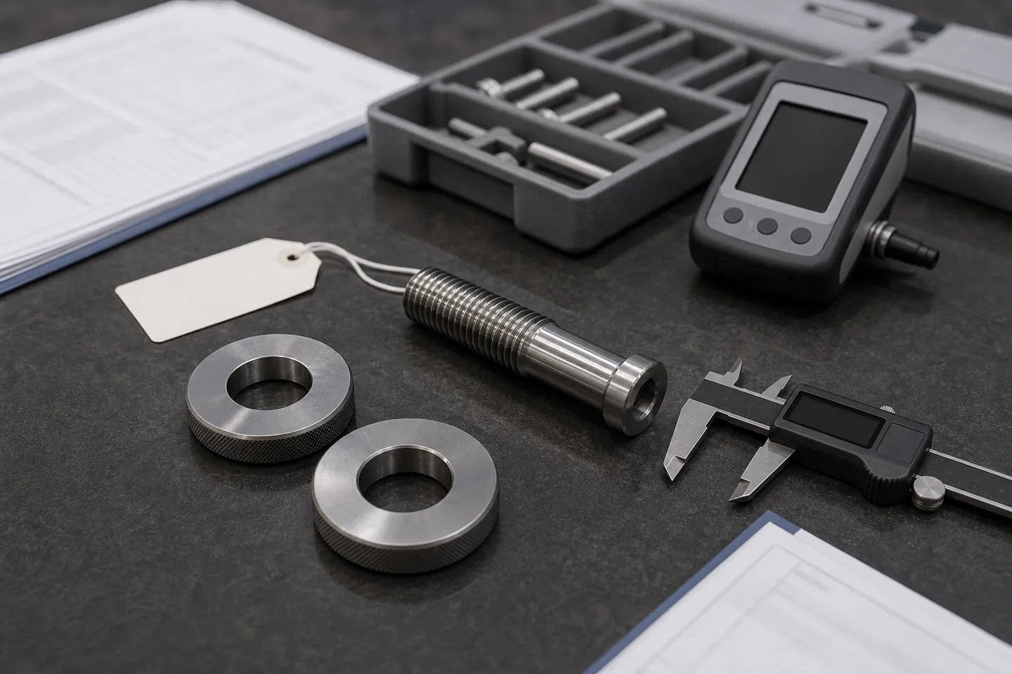Custom screw dimensional, thread, coating and documentation review package