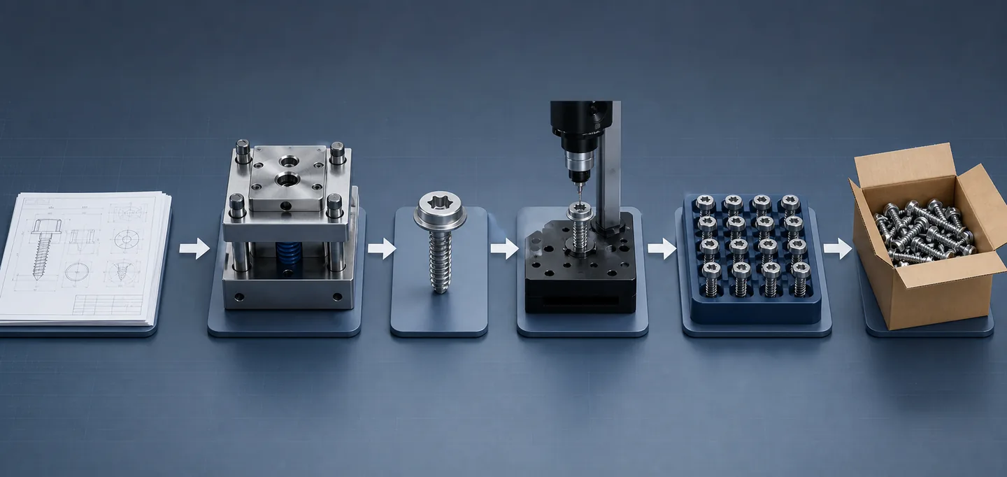 Custom screw tooling, sample, first-article, PPAP and serial-production approval flow