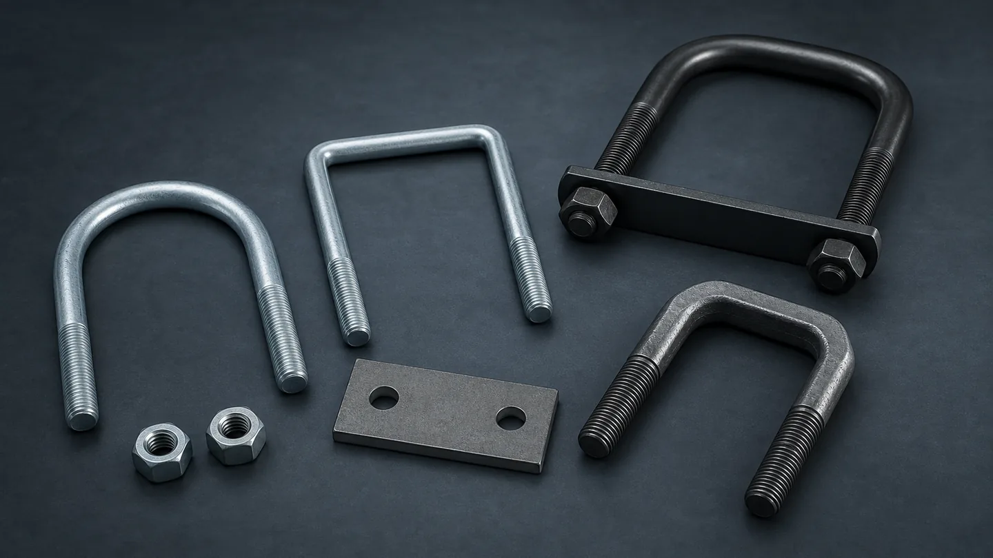 Round, square and custom U-bolts supplied from Turkey for industrial RFQs