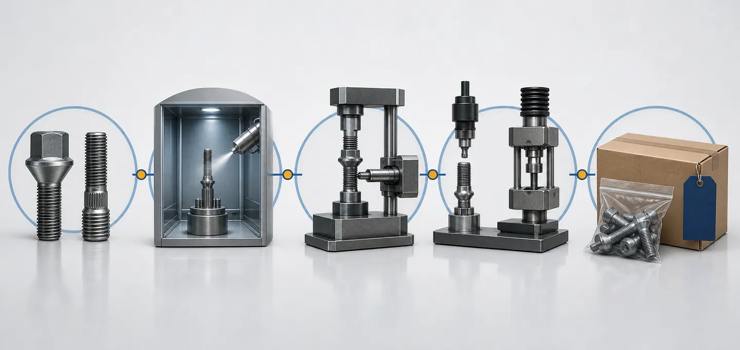 Wheel fastener coating, friction, testing and quality-document review workflow